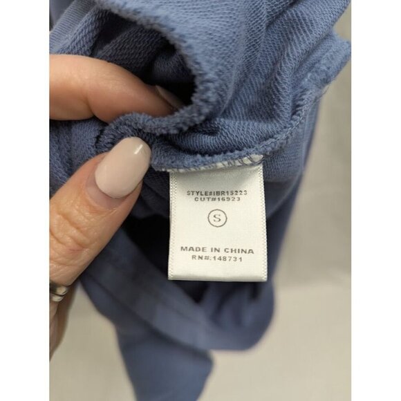 Blue Blush women's small blue v neck tank shorts romper 2" inseam A6 - Picture 5 of 8